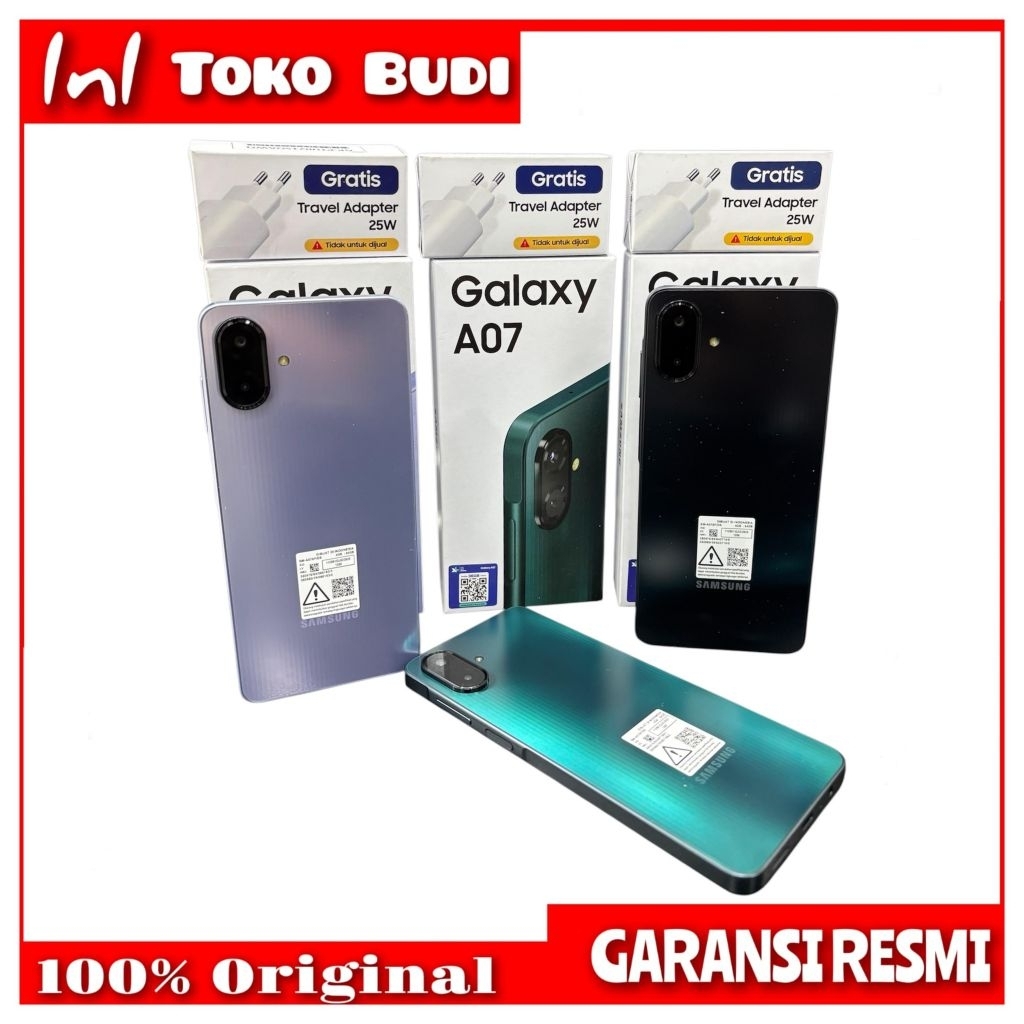 Samsung Galaxy A07 4G (4/64 4/128 6/128 8/256 ) A07 Garansi Resmi Sein New