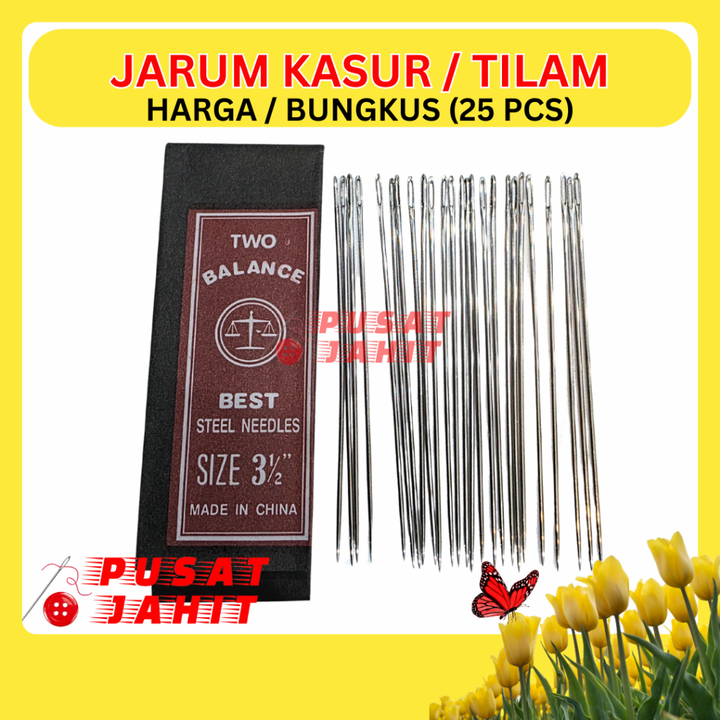 (25 BUAH) Jarum Jahit TILAM KASUR AKTE NOTARIS