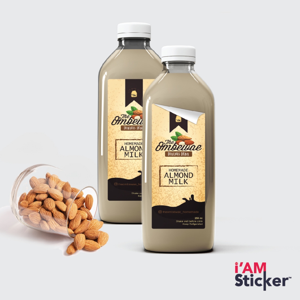 

PROMO TERMURAH- Cetak Sticker Vinyl Label Kemasan Makanan Ringan Kue Botol Minuman Undangan Transparant