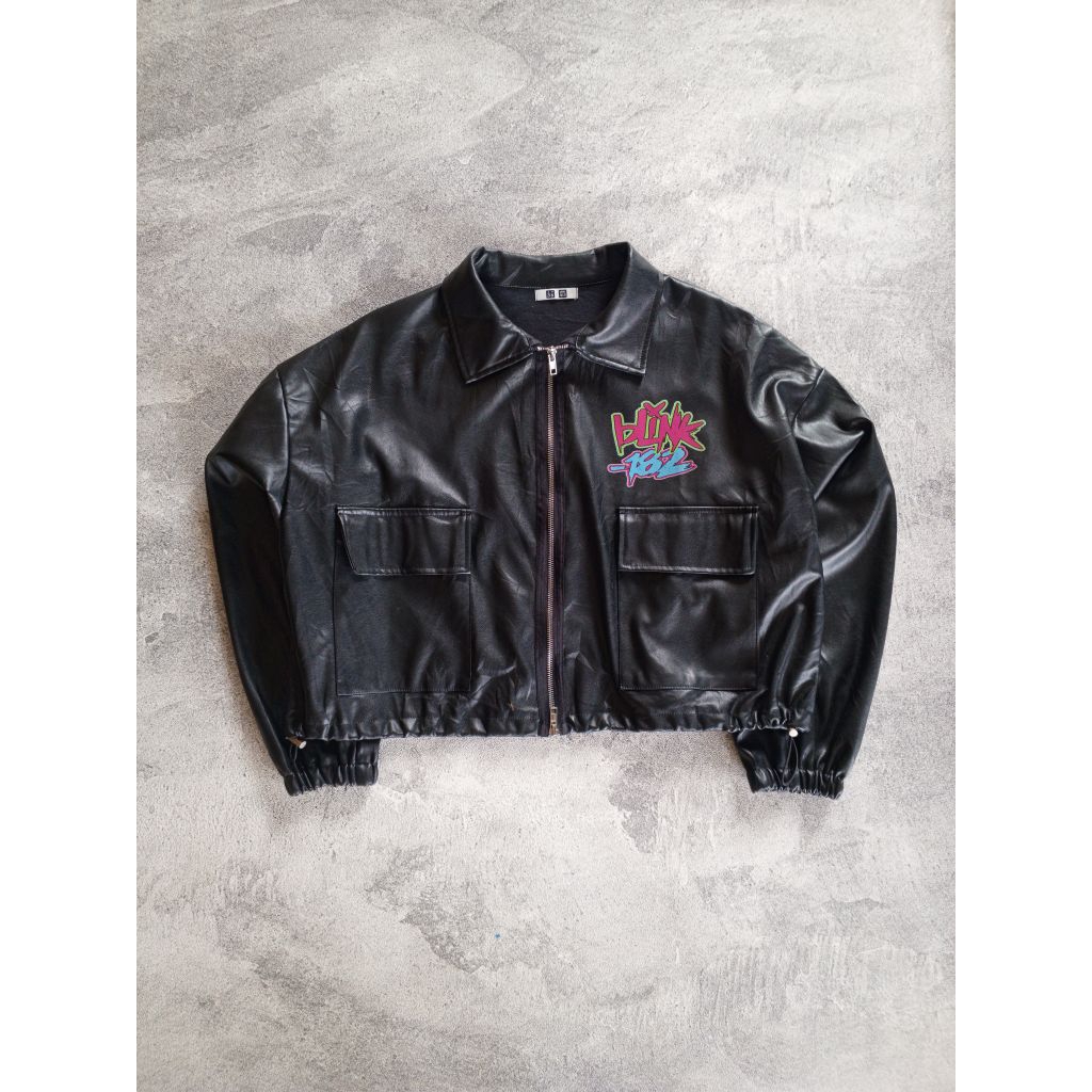 Leather Jacket UNIQLO Art Band