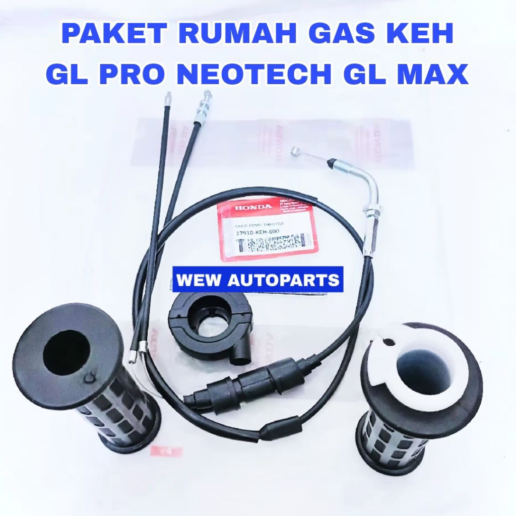 PAKET RUMAH GAS SET ( KEH ) HANDGRIP+ KABEL GAS GL PRO NEOTECH  GL MAX HIGH QUALITY