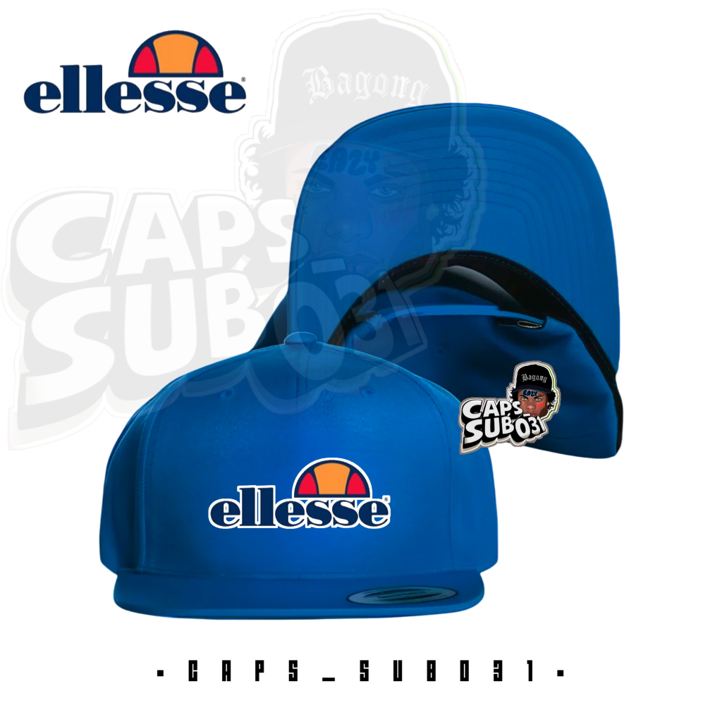 Topi Snapback ELLESSE  Premium/ Topi Snapback Hip-hop/ Topi Casual Pria Wanita ELLESSE