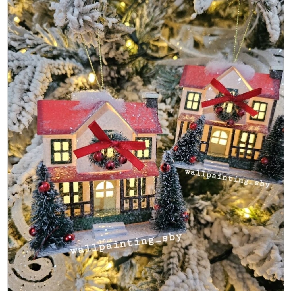 christmas ornament / hiasan pohon natal rumah natal  / hiasan lampu