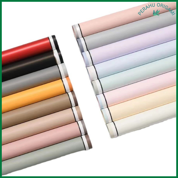 

PACK 20 Kertas Buket Double Frame Border Line Cellophane Flower Wrapping KB6102