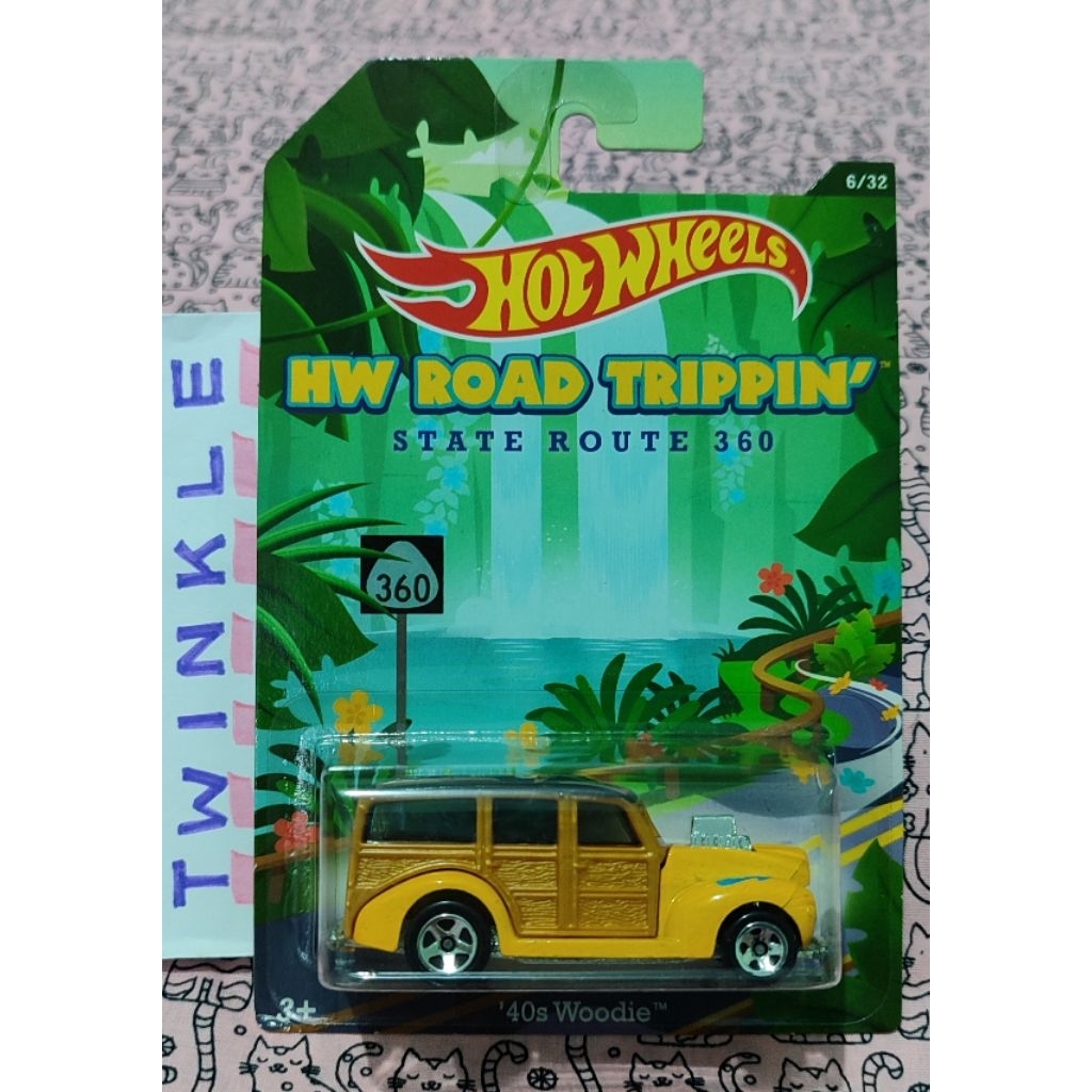 HOT WHEELS HW ROAD TRIPPIN' STATE ROUTE 360 '40s WOODIE