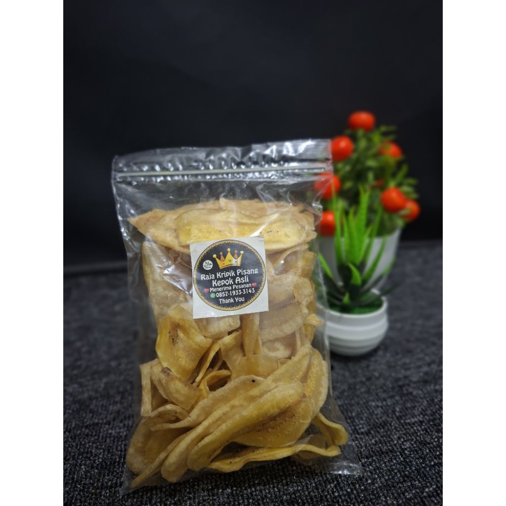 

Keripik Pisang Kepok Asli 100 gr