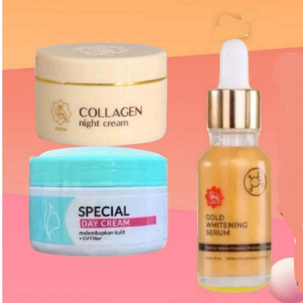 Paket Viva Krim Siang & Malam Whitening Serum | Flek Hitam | Jerawat