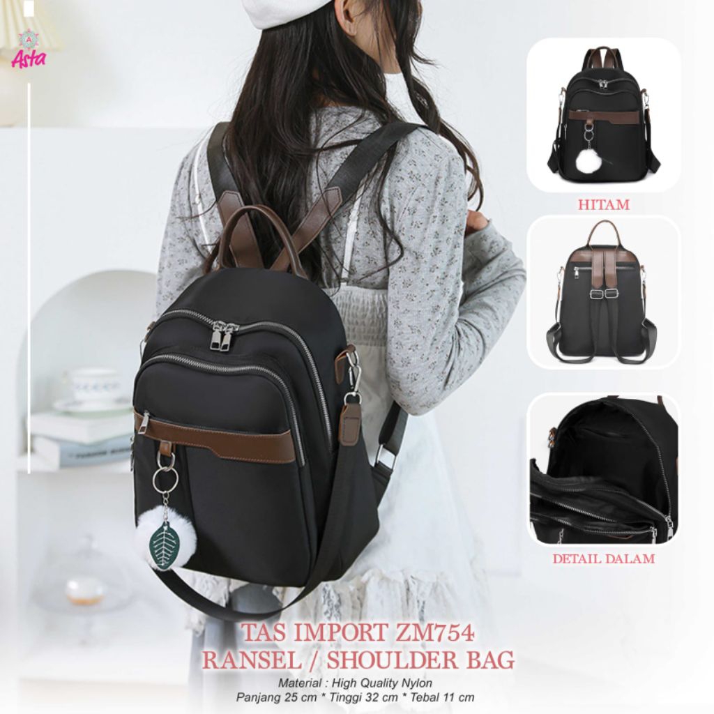 TAS IMPORT ZM754 RANSEL PREMIUM BEST SELLER ORI ASTA