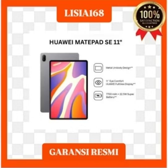 HUAWEI MATEPAD SE RAM 6/128 WIFI ONLY GARANSI RESMI HUAWEI