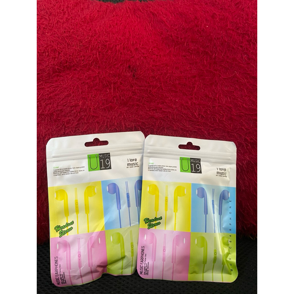 Headset makaron stereo music earphones U19 music