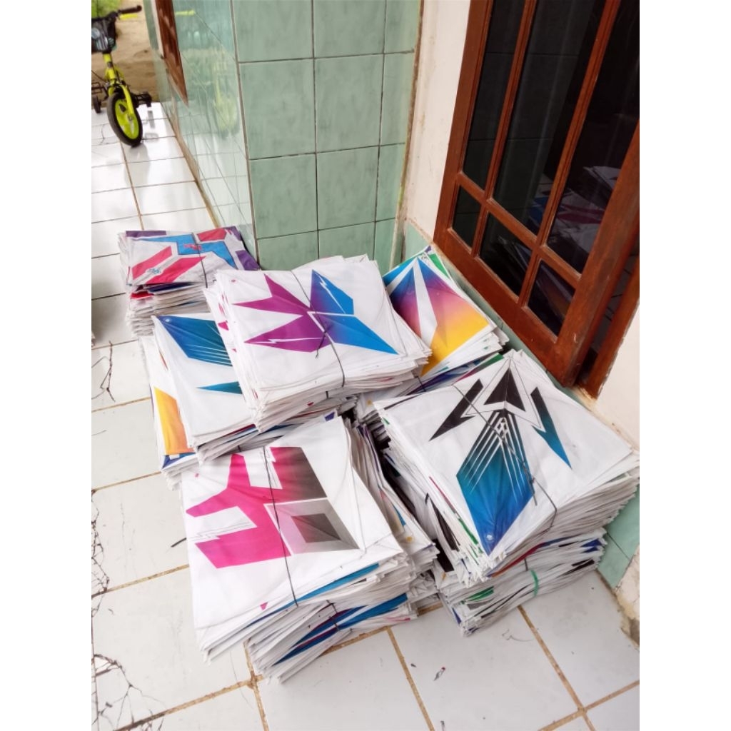 Promo layangan kertas sablon isi 500pcs kualitas standar