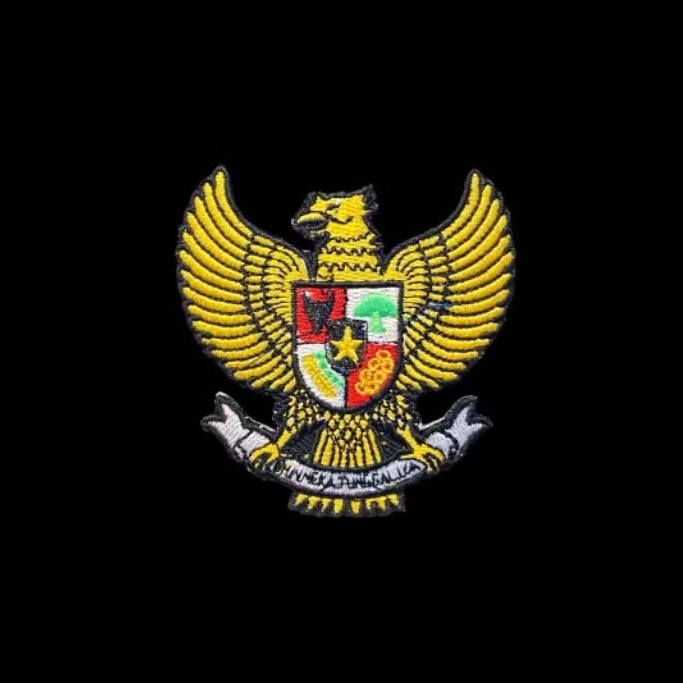 Patch Emblem Bordir Setrika Burung Garuda Elang Indonesia
