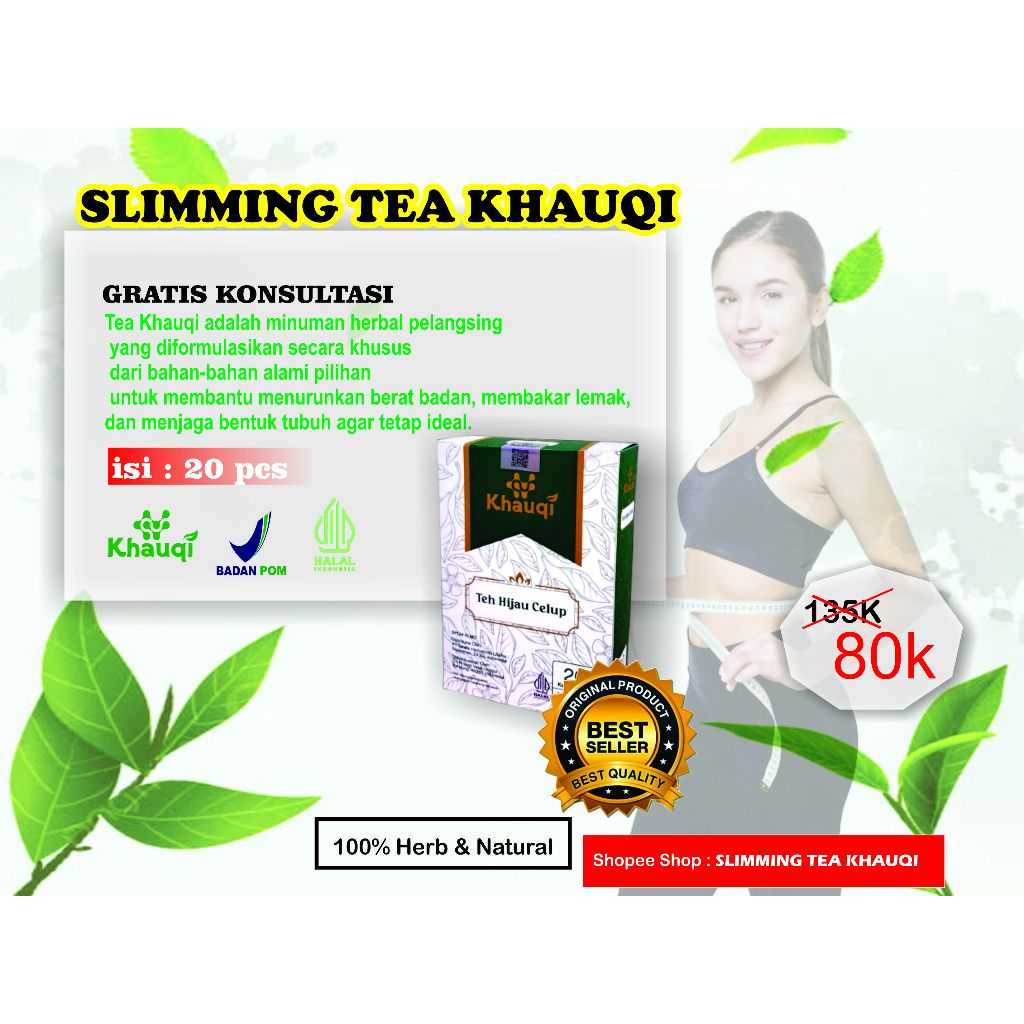 

Teh Hijau Detox By Khauqi Minuman Instan Teh Untuk Diet Pelangsing Herbal BPOM & HALAL MUI