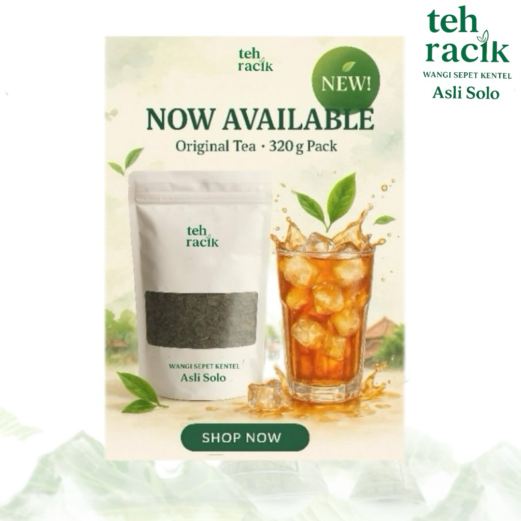 

TEH RACIK WANGI SEPET KENTEL Asli Solo 160Gram