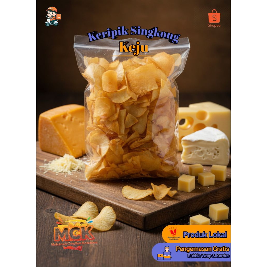 

Keripik Singkong Rasa Keju 500 gr