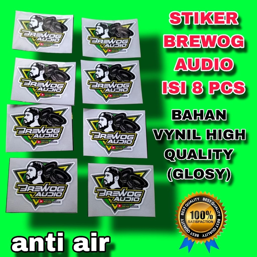 

STIKER BREWOG AUDIO | STIKER BREWOG ISI 8 BIJI BAHAN CROMO