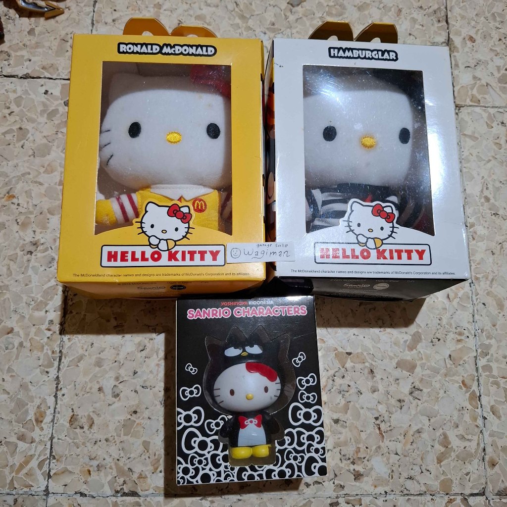 Take All Hello Kitty boneka figure hadiah McDonald Yoshinoya
