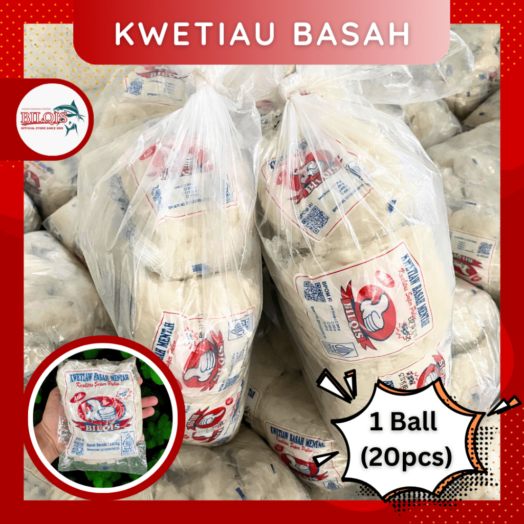 

Kwetiau Bilqis & Kwetiau Yogyakarta 1 BALL - isi 20pcs