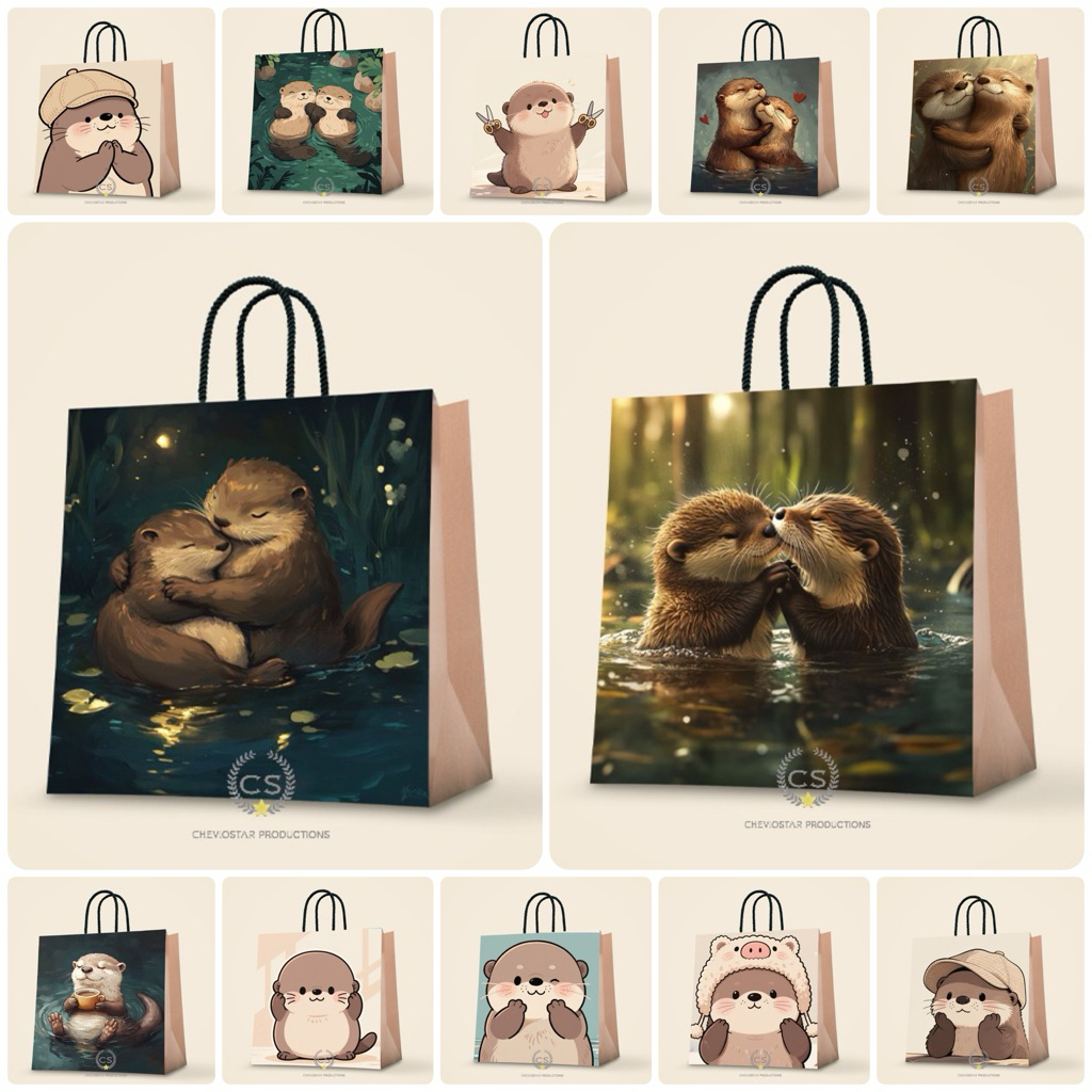 

Paperbag Custom Otter Goodiebag Ulang Tahun Anak Tas Kado Tas Kertas Hampers Birthday