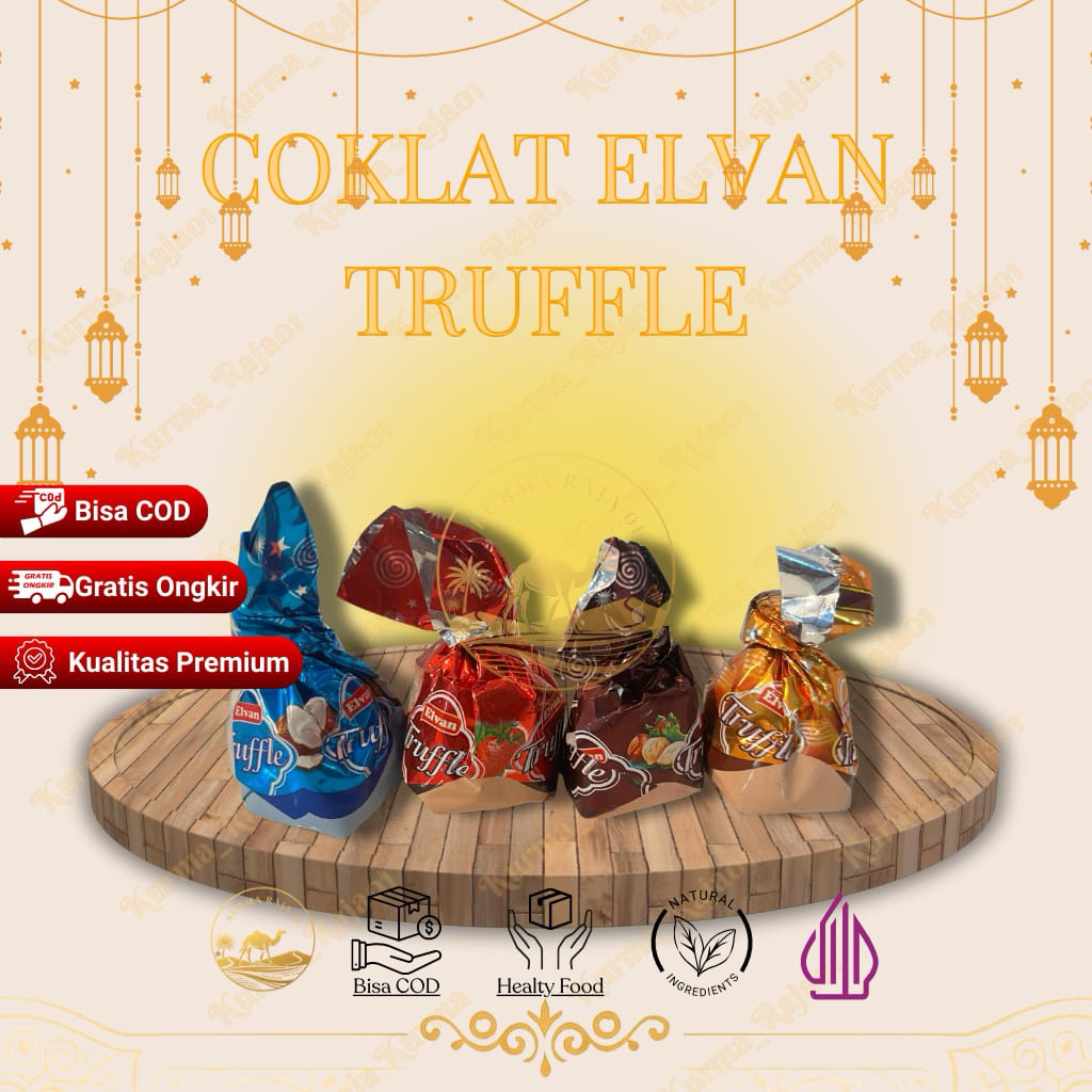 Coklat  Elvan Truffle Mix 1kg Chocolate Tufle