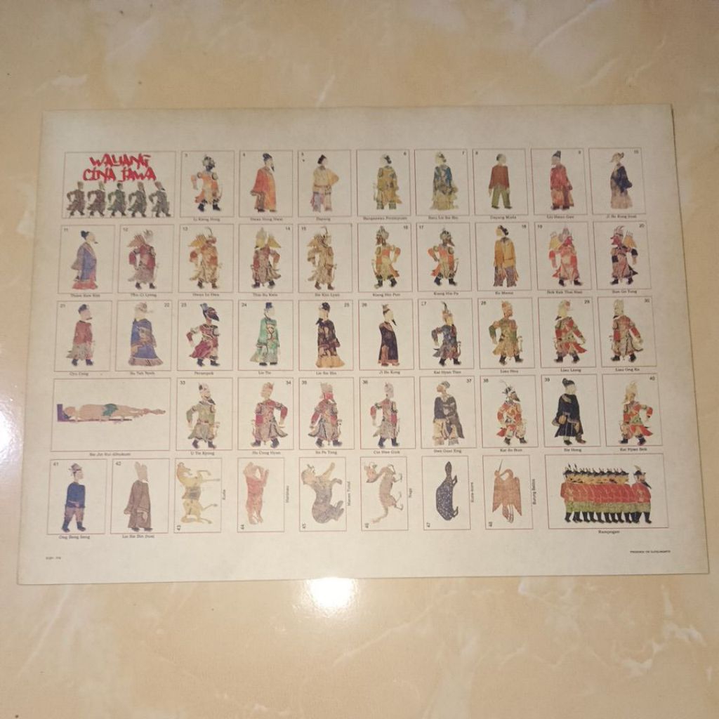 Gambar umbul jadul tema wayang cina jawa