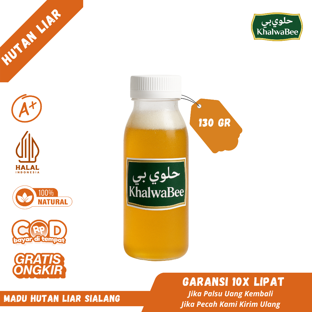 

Madu Murni Asli 135 Gram Khalwabee Grade A 100% Alami - Madu Hutan Liar Meningkatkan Kekebalan Tubuh