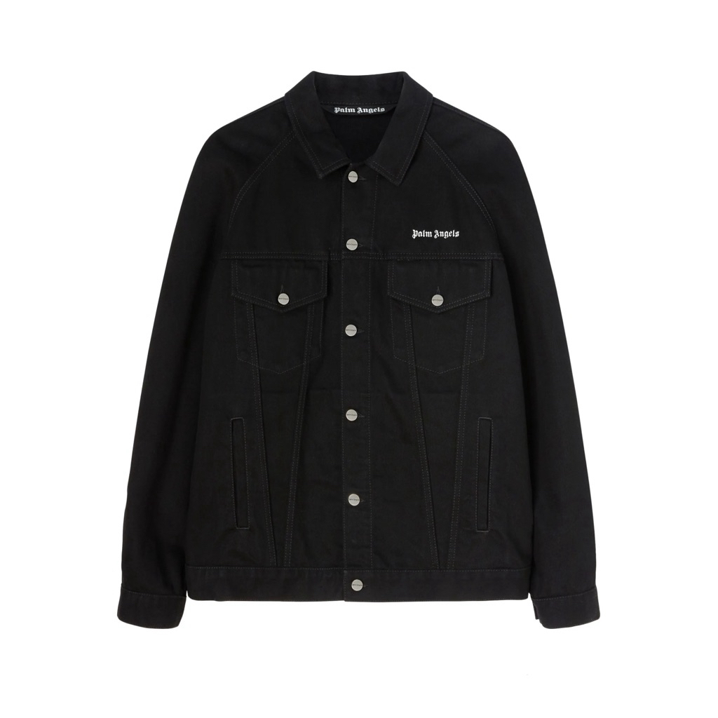 (Pre Owned) Palm Angels Black Denim Jacket (100% Original)