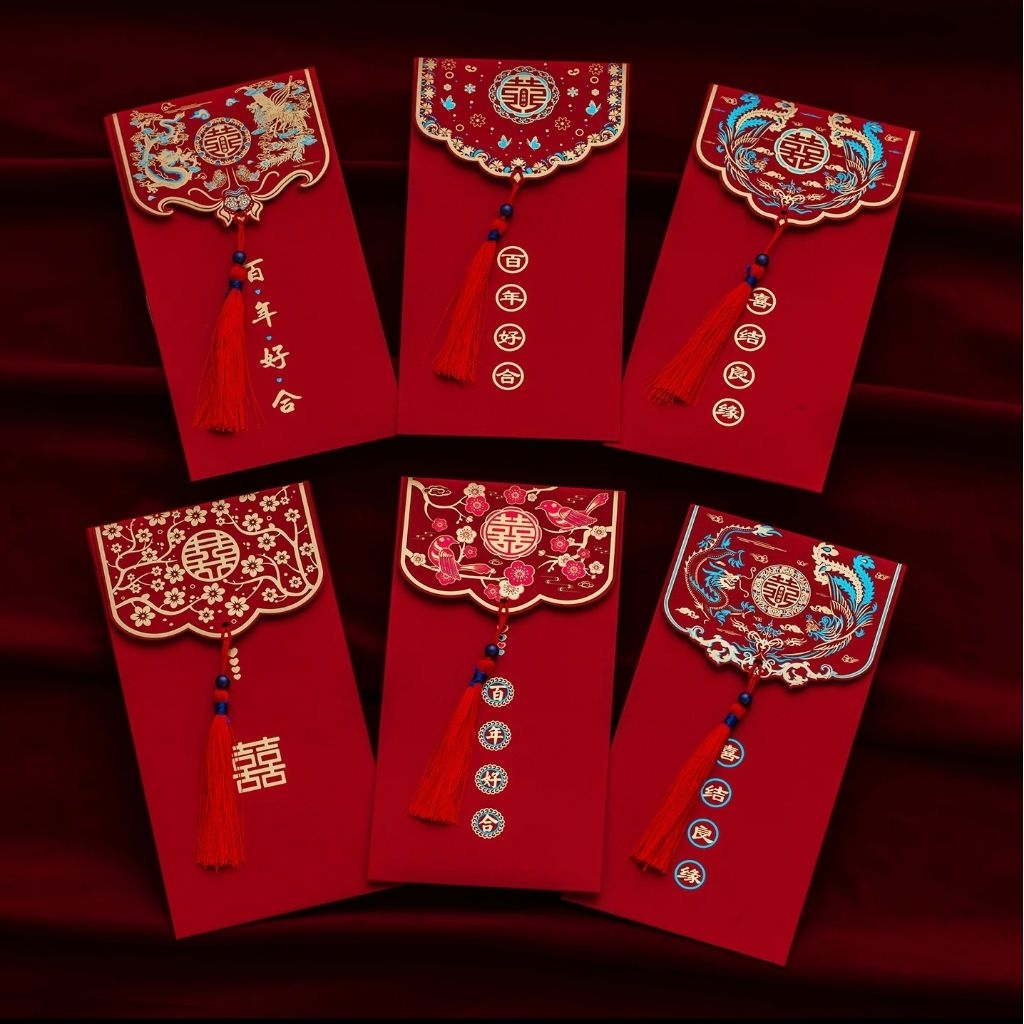 

red envelope wedding tassel red envelope [6pc]