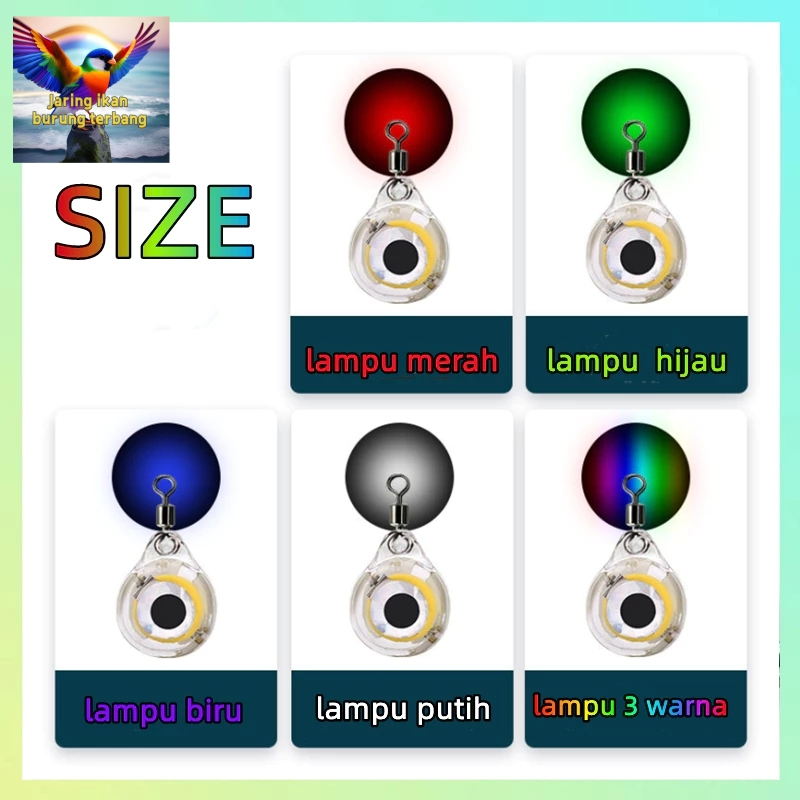 Ready Stock  Lampu LED Perangkap Bentuk Mata Umpan Cumi-cumi