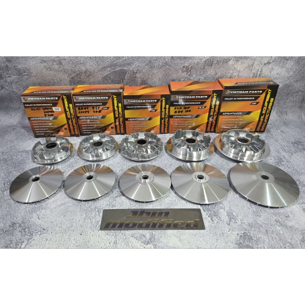 PULLEY SET RUMAH ROLLER + KIPAS CUSTOM SET PCX 160 VARIO 125/150 NMAX AEROX NEW BEAT ESP MIO SPORTY 