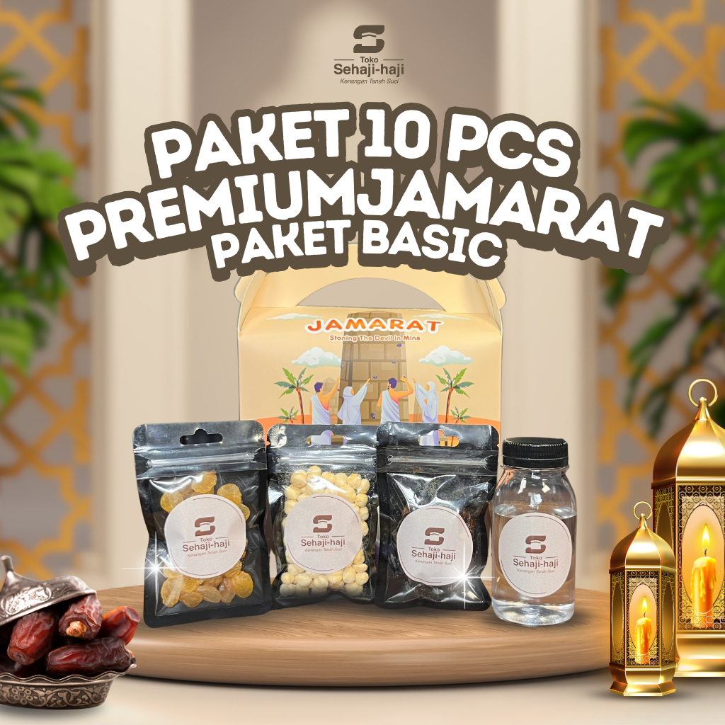 

Paket Oleh Oleh Haji Umroh Premium Jamarat Bundling 10 Pcs Hampers Kenangan Tanah Suci Papper Bag Sehajihaji