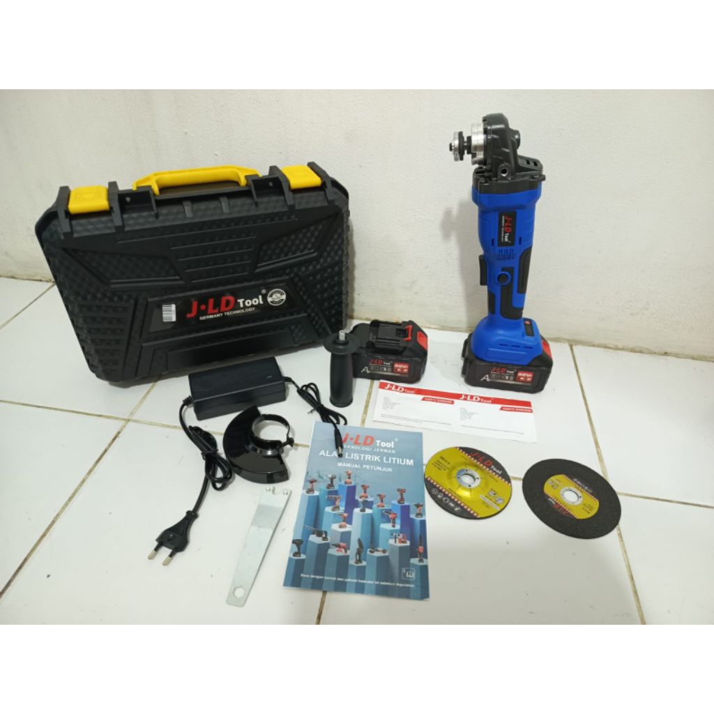 GERINDA CORDLESS JLD M10 2 baterai