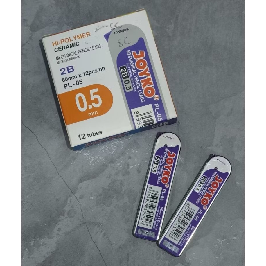 

Pencil Lead Isi Pensil Mekanik Joyko PL-05 2B 0.5 mm