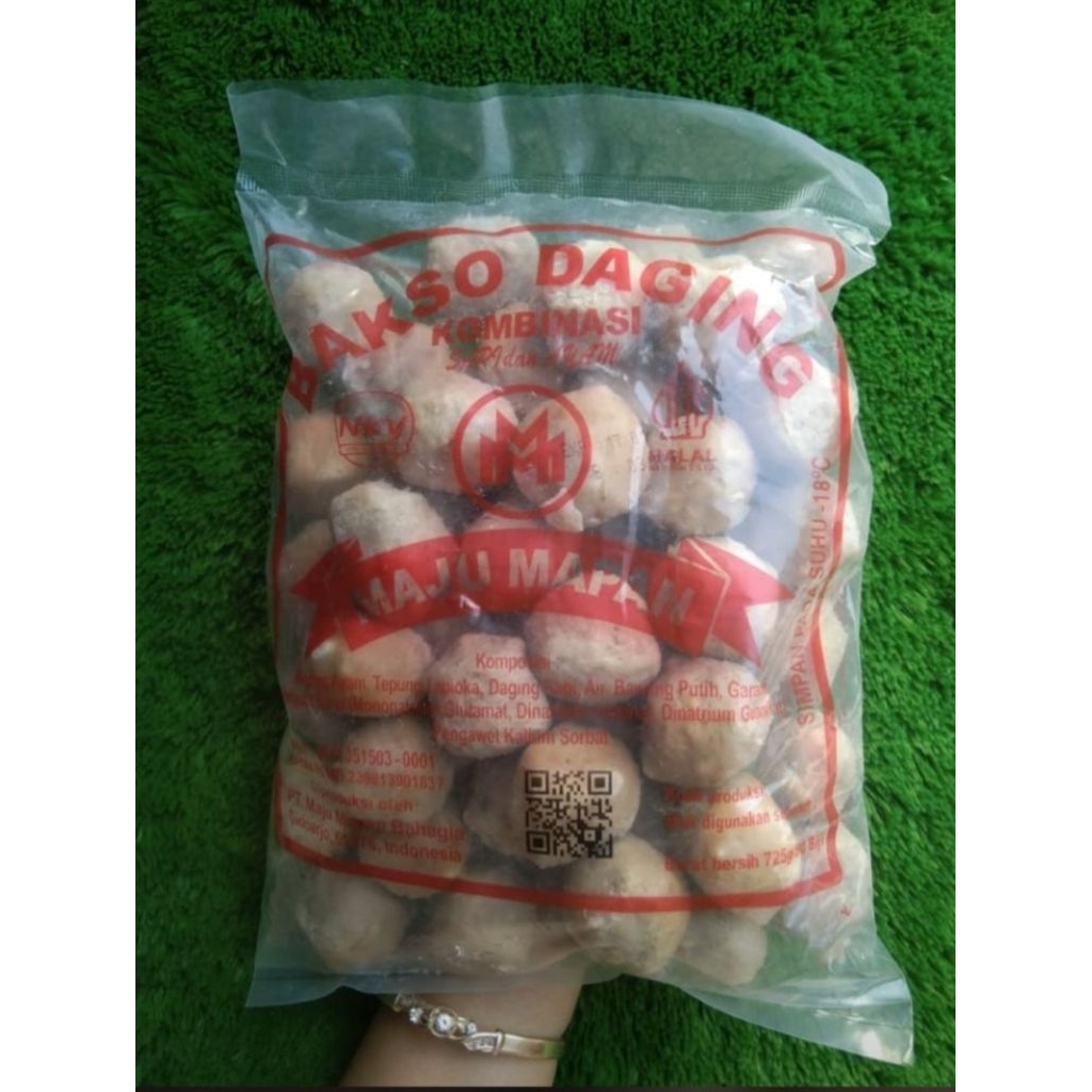 

Bakso Daging Maju Mapan 725 gr | Bakso Daging Isi 50 Biji | Bakso Daging Ayam dan Sapi