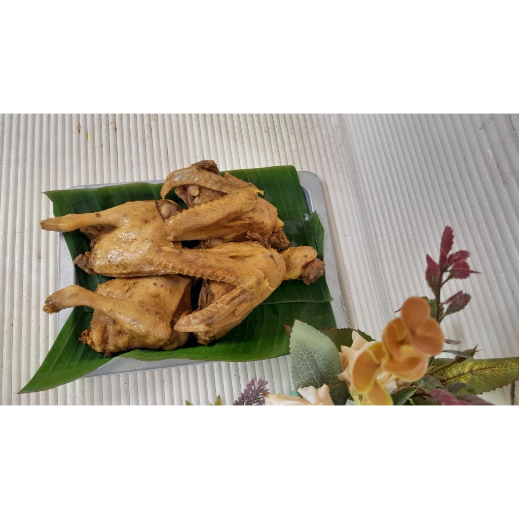 

Bebek Ungkep Setengah ekor ukuran reguler dan jumbo