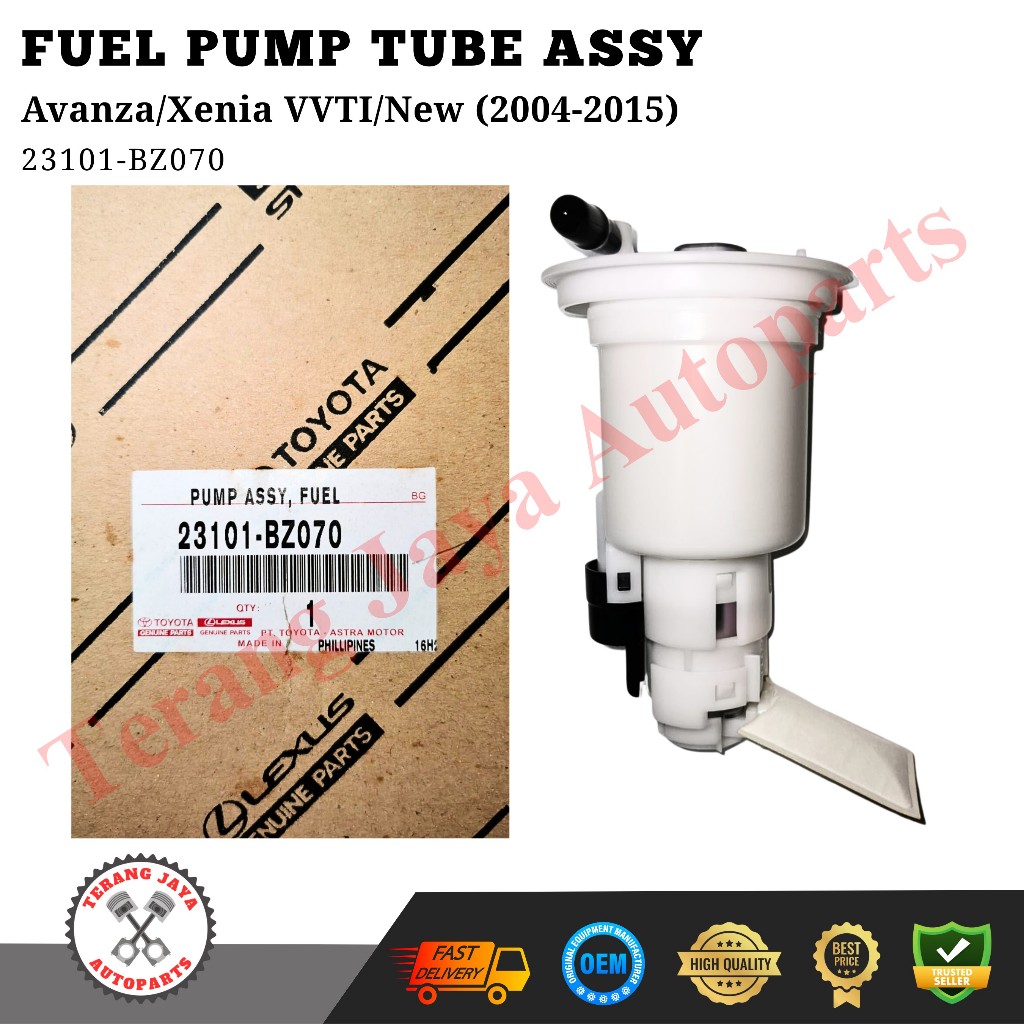 Tube Assy, Fuel Pump/Pompa Bensin Komplit Avanza/Xenia (2004-2015) 23101-BZ070 ASLI
