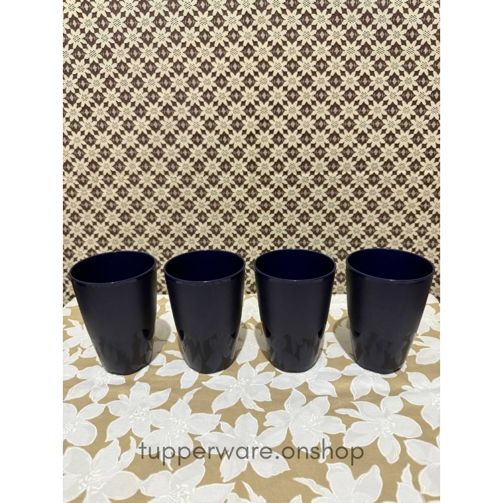 OH Tumbler Dark Blue (4) Tupperware BARU