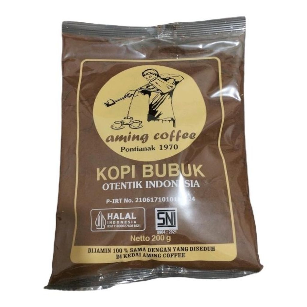 

Aming Coffee Kopi Bubuk 200gr – Otentik Indonesia Asli Pontianak