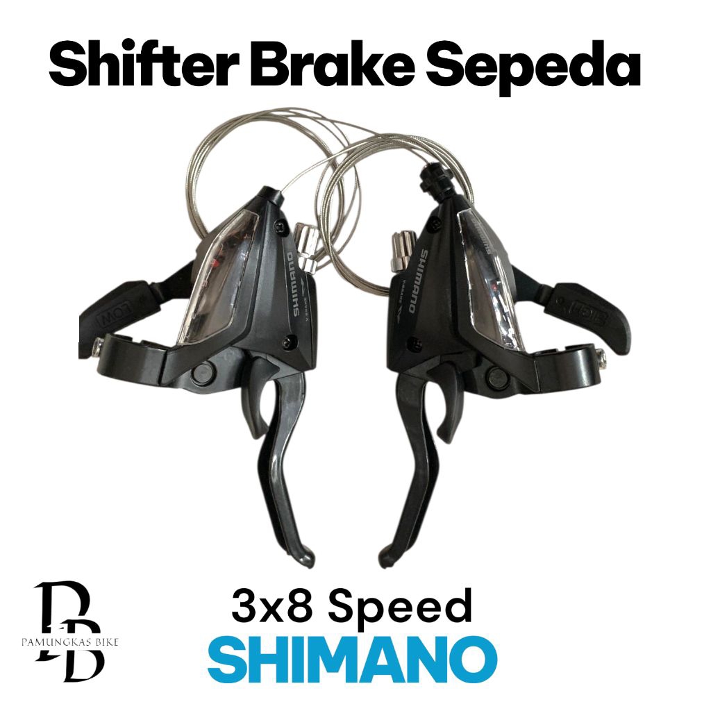 shifter brake set sepeda Shimano ST- EF500 3 x 8 speed operan gigi sepeda lipat MTB termurah