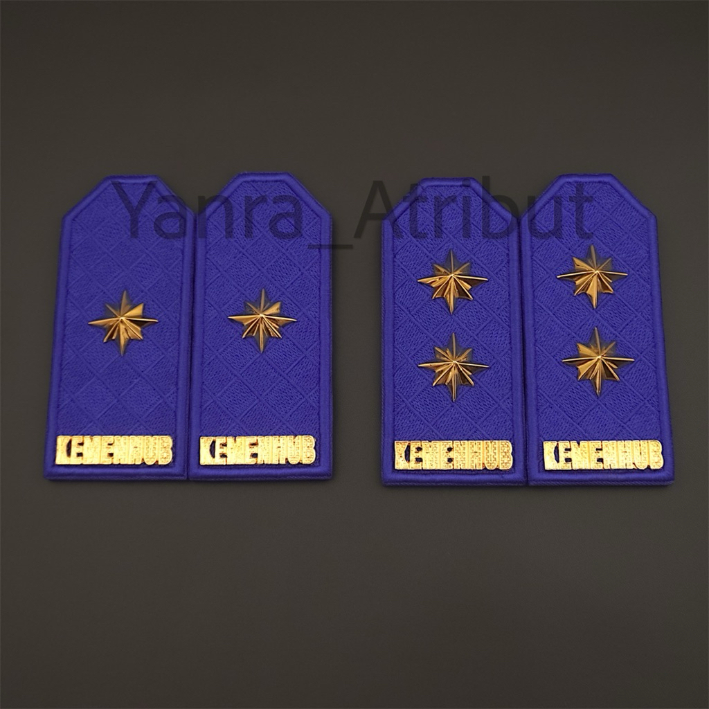 Pangkat Kemenhub 4C Bintang Jendral Merah / Biru PDU Kementrian Perhubungan