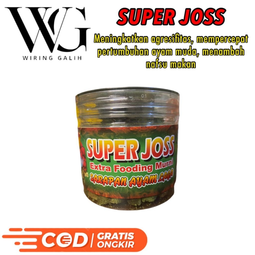 Super Joss toples (isi 110) extrafooding murni ayam aduan