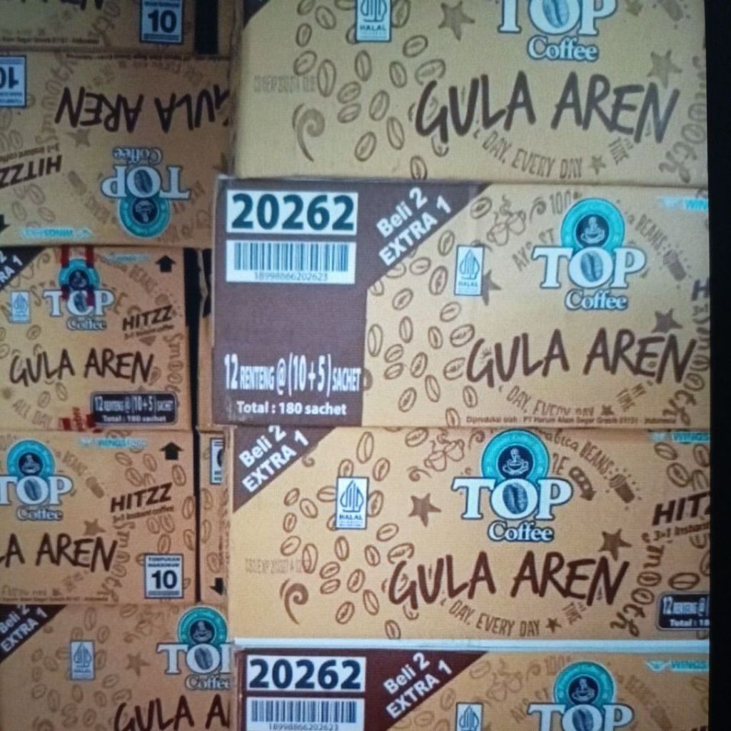 Top kopi gula aren Hitzz 1 karton