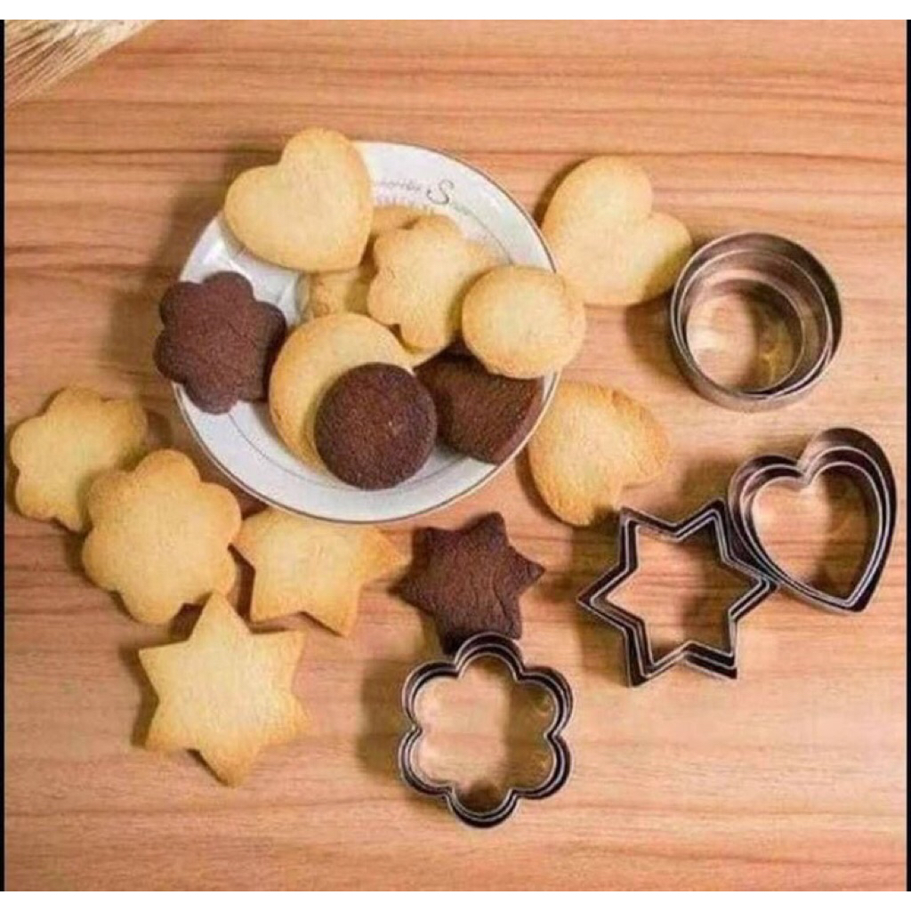 CETAKKKAN KUE KERING ISI 12 pcs (random) / CETAKKAN KUE SALJU KUE KACANG CETAKKAN NASTAR