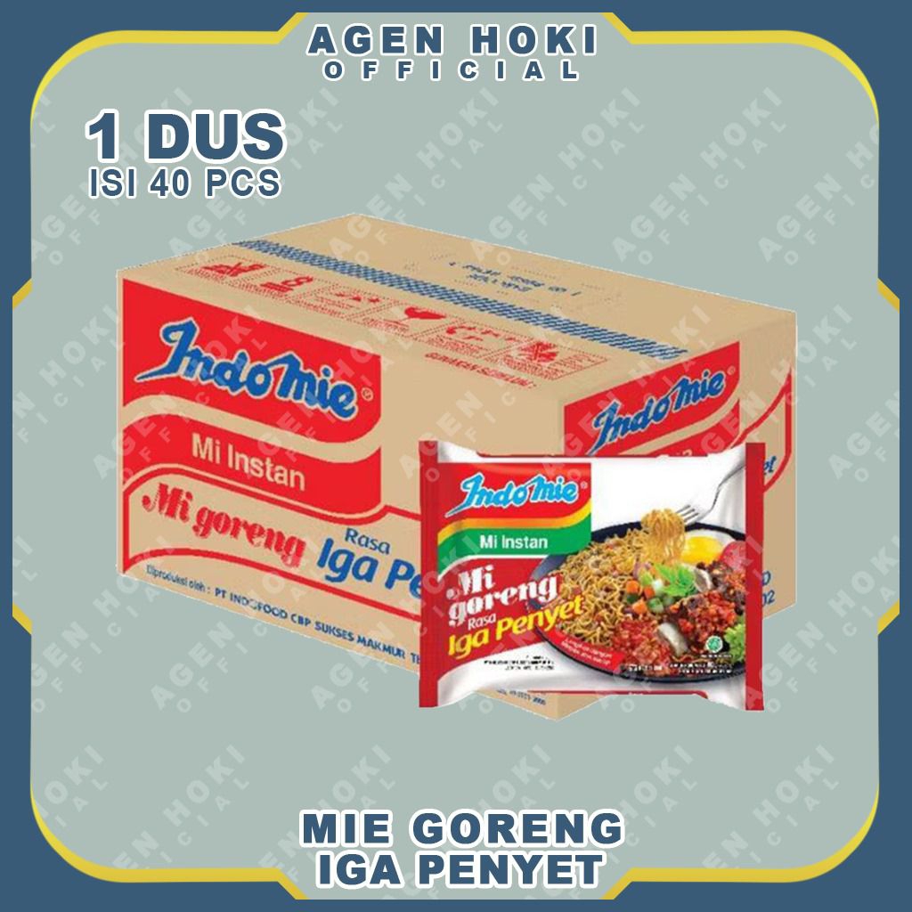 

INDOMIE GORENG RASA IGA PENYET 1 DUS ISI 40 PCS - MIE INSTAN GORENG