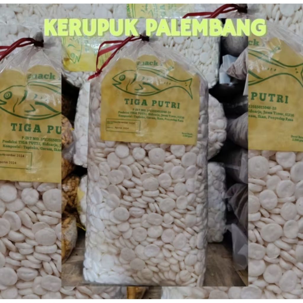 

Krupuk palembang mini tiga putri 2,5 kg