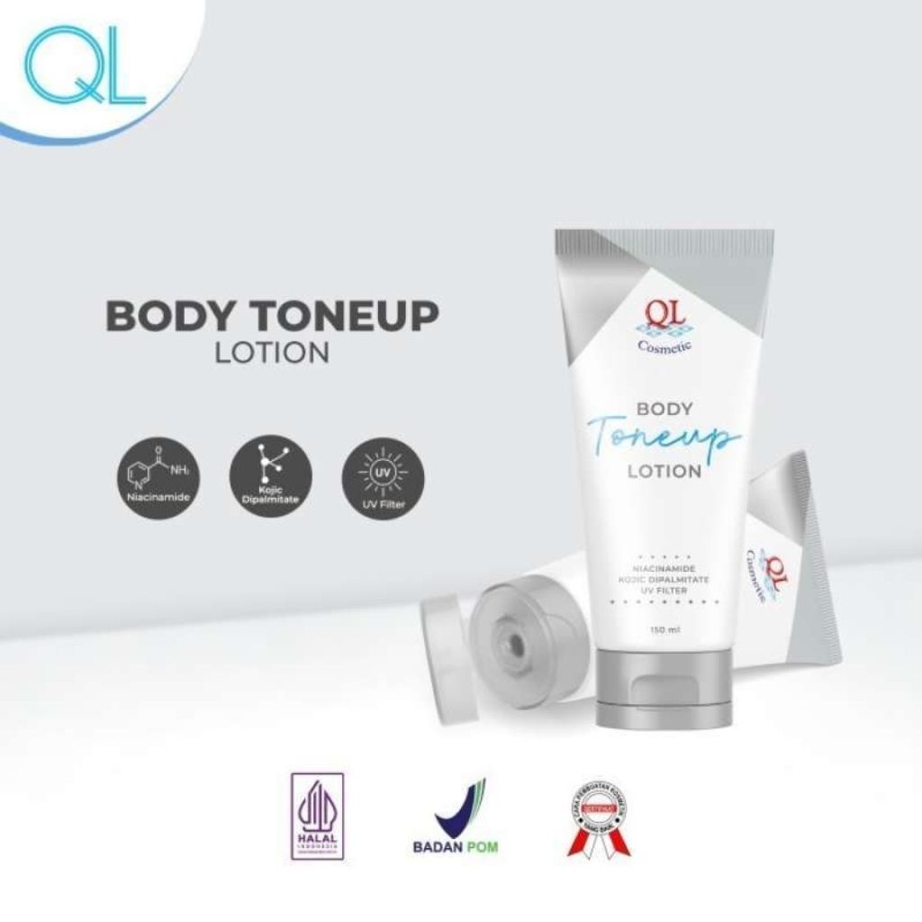 QL Tone Up Body Lotion 150ml / Handbody Pencerah Kulit / Lotion Anti Belang