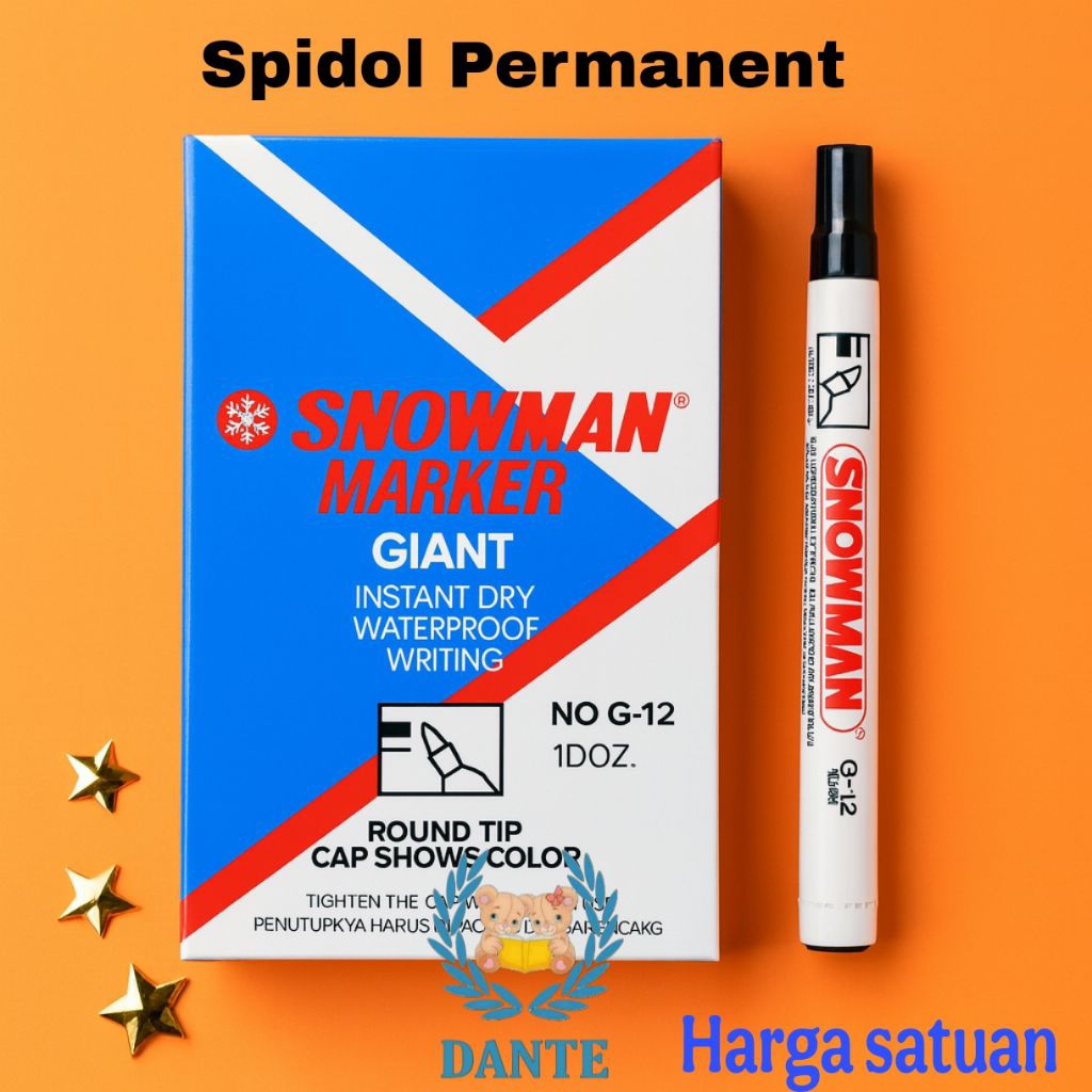 

Spidol Snowman G-12 Permanent - Satuan