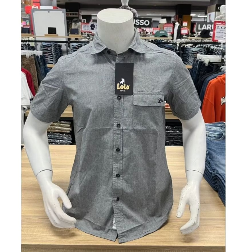 KEMEJA PRIA MERK LOIS ORIGINAL SLIMFIT TERBARU PREMIUM QUALITY