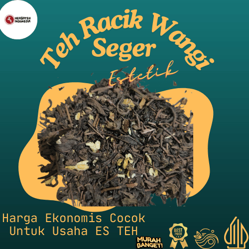 Herbateh Indonesia | Premium Jasmine tea | Teh Racik jasmine Wangi Seger kentel | Es teh | Black Tea
