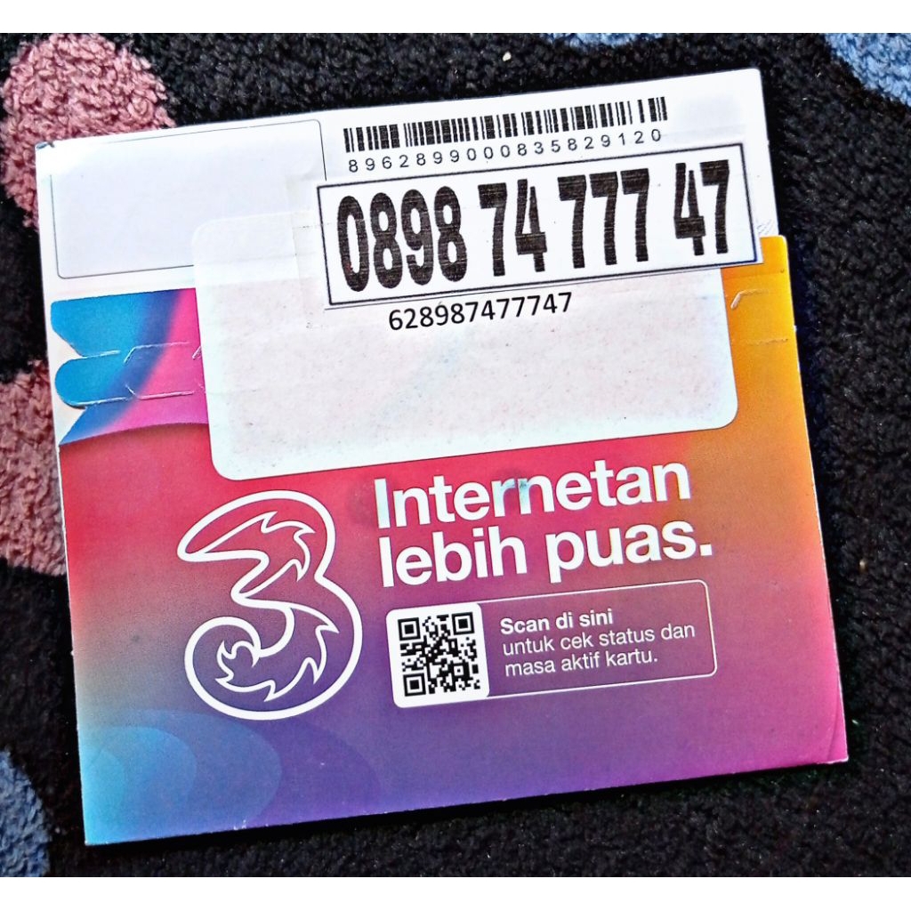 Nomor cantik kartu Tri 11 angka Hoki 47 Nomor cantik tri 11 angka Hoki 777 Nomor cantik kartu Tri 11